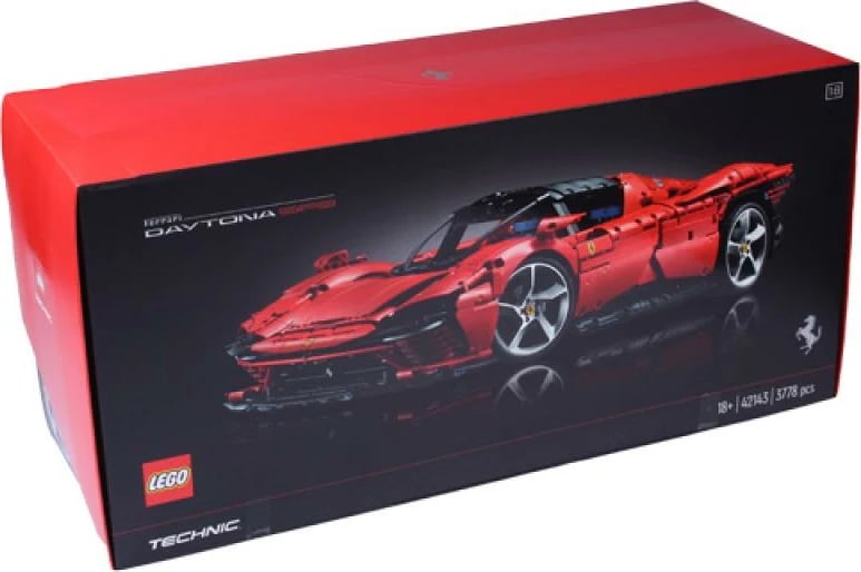 Set ndërtimi LEGO Technic, Ferrari Daytona SP3 42143, 3778 copa, 18+, e kuqe