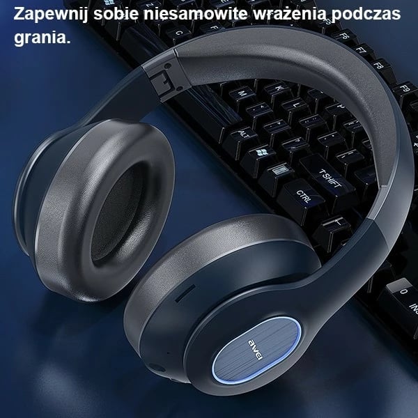 Kufje Bluetooth AWEI A100BL over-ear, të zeza