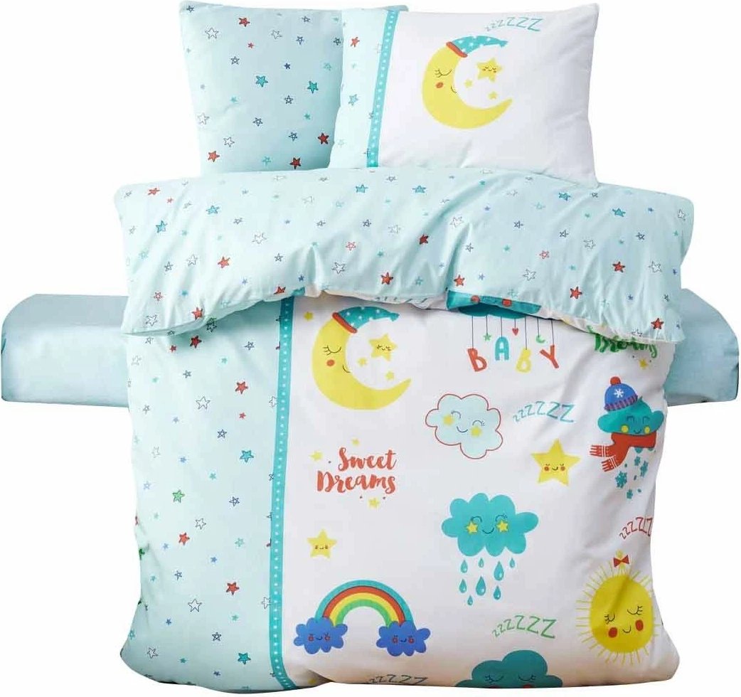 Set mbulesash për krevat fëmijësh Ranforce, Tatlı Rüyalar, ngjyrë mint dhe e bardhë