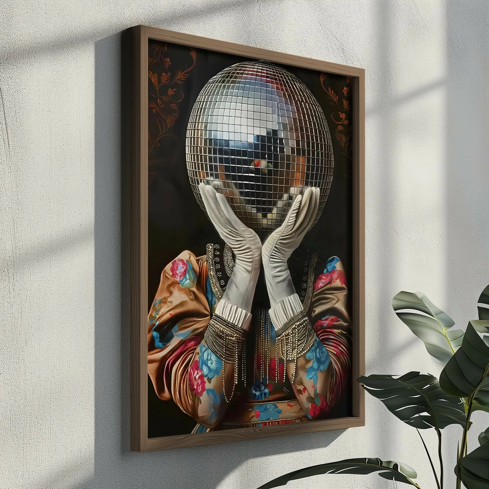 Pikturë dekorative me kornizë MDF, shumëngjyrëshe, Wallity GE129-L