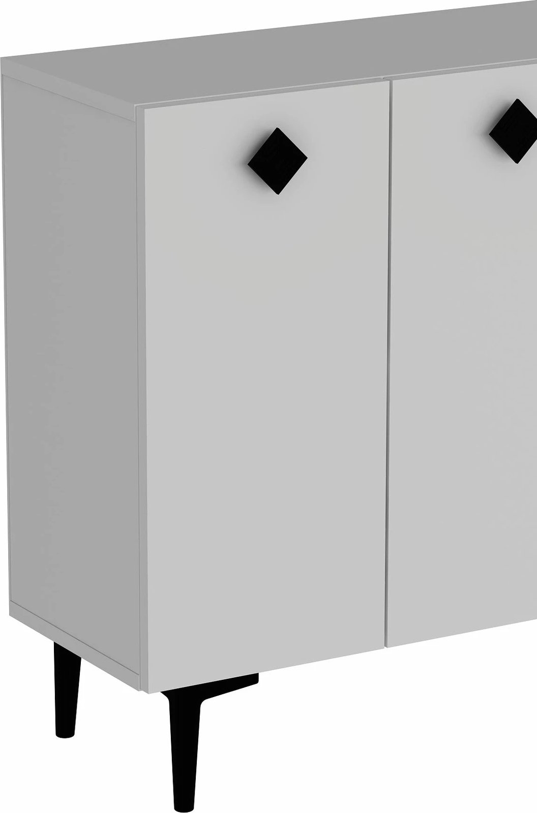 Konsol Skye Decor, e bardhë, e zezë