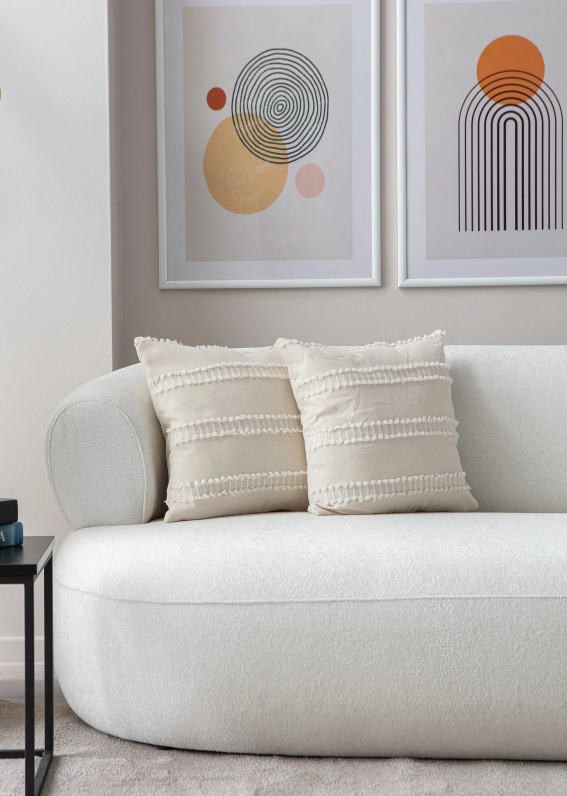 Set mbulesash për jastëkë (2 copë), krem, Tuffet v2