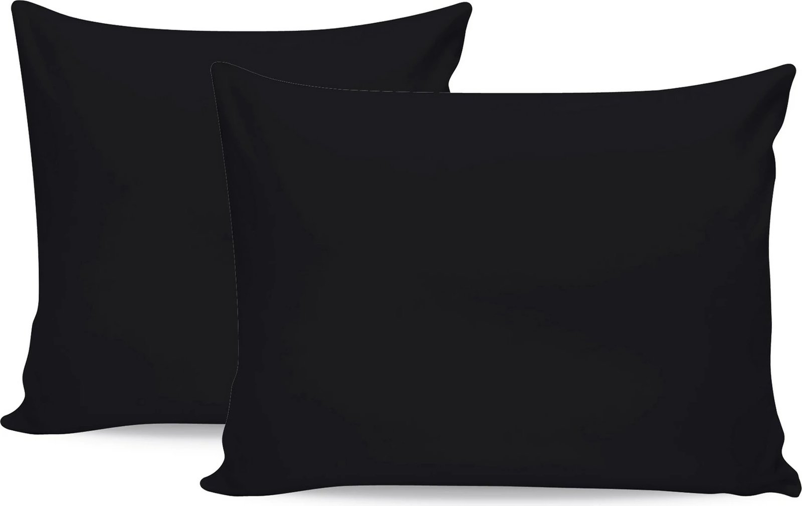 Set këllëfësh jastëku (2 copë), ngjyrë e zezë, L'Essentiel Linge de Maison, 50x70cm