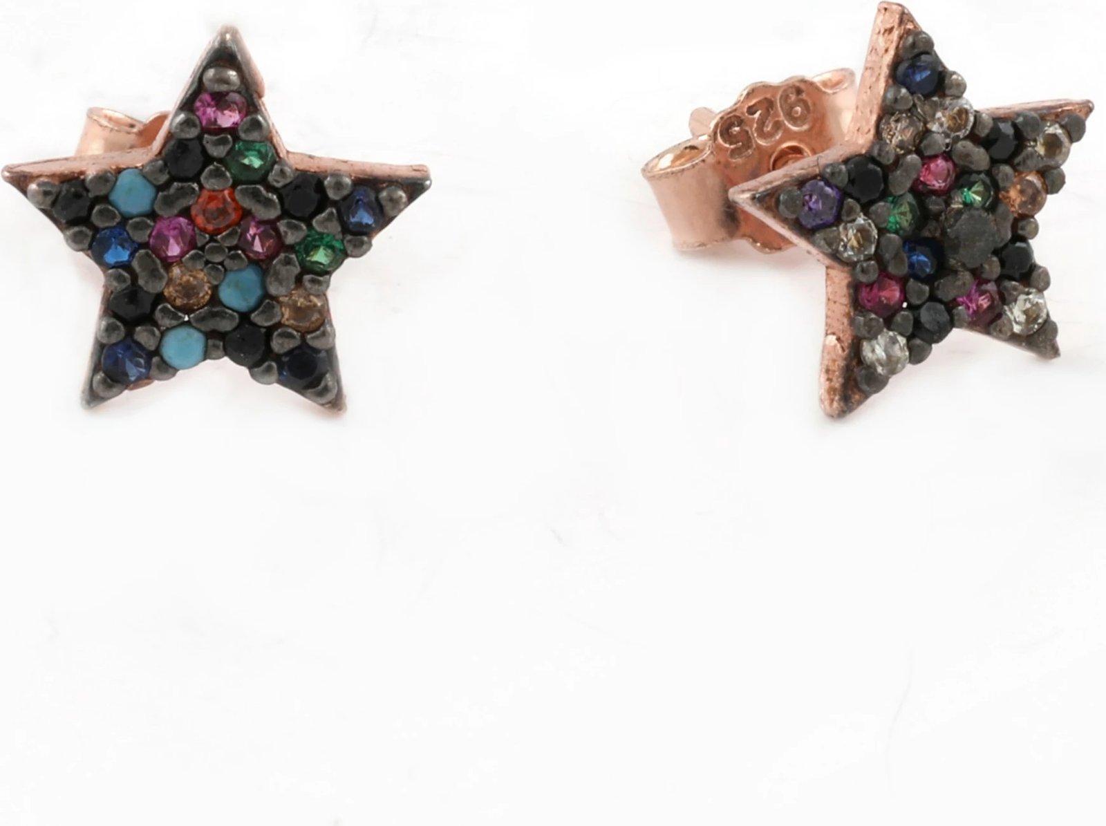 Vathë argjendi me shumë ngjyra, yll, Jumeon, 11103RENKLI