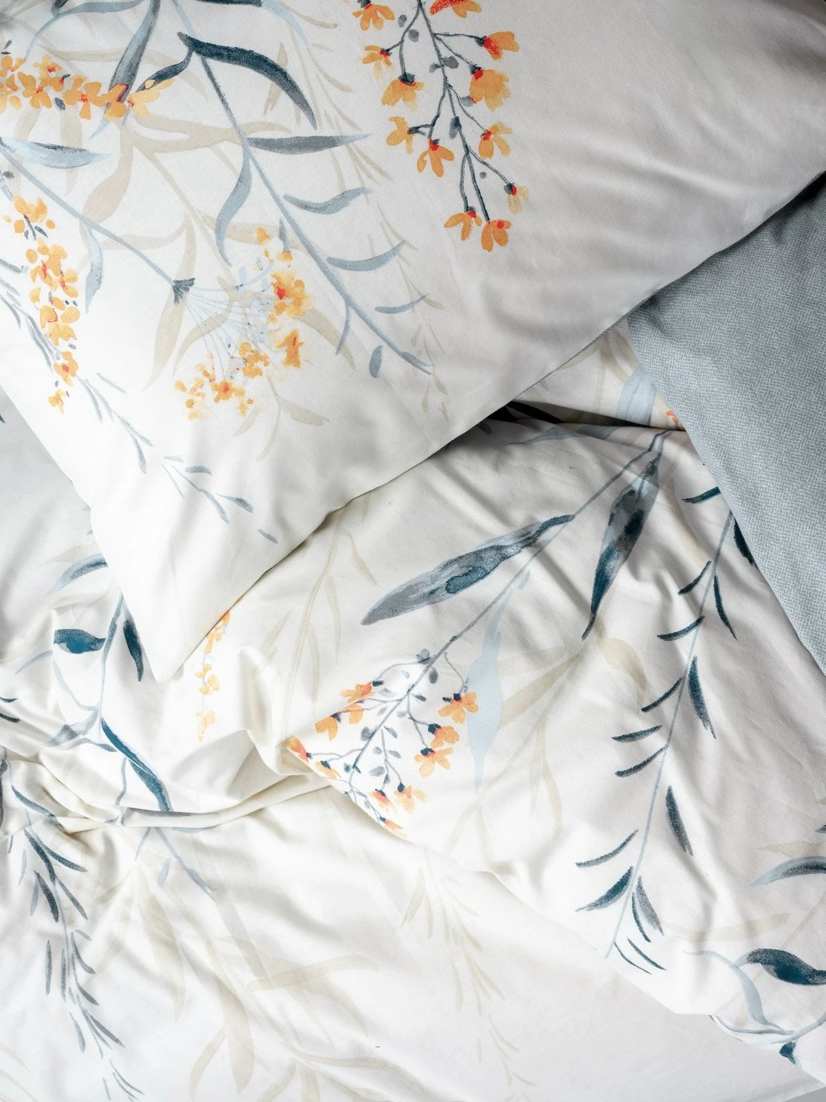 Set mbulesë për jorgan Super King, Ranforce, ngjyrë indigo, L'essentiel, Hiedra