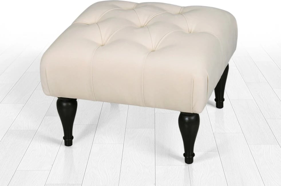 Puf Atelier del Sofa, kadife krem