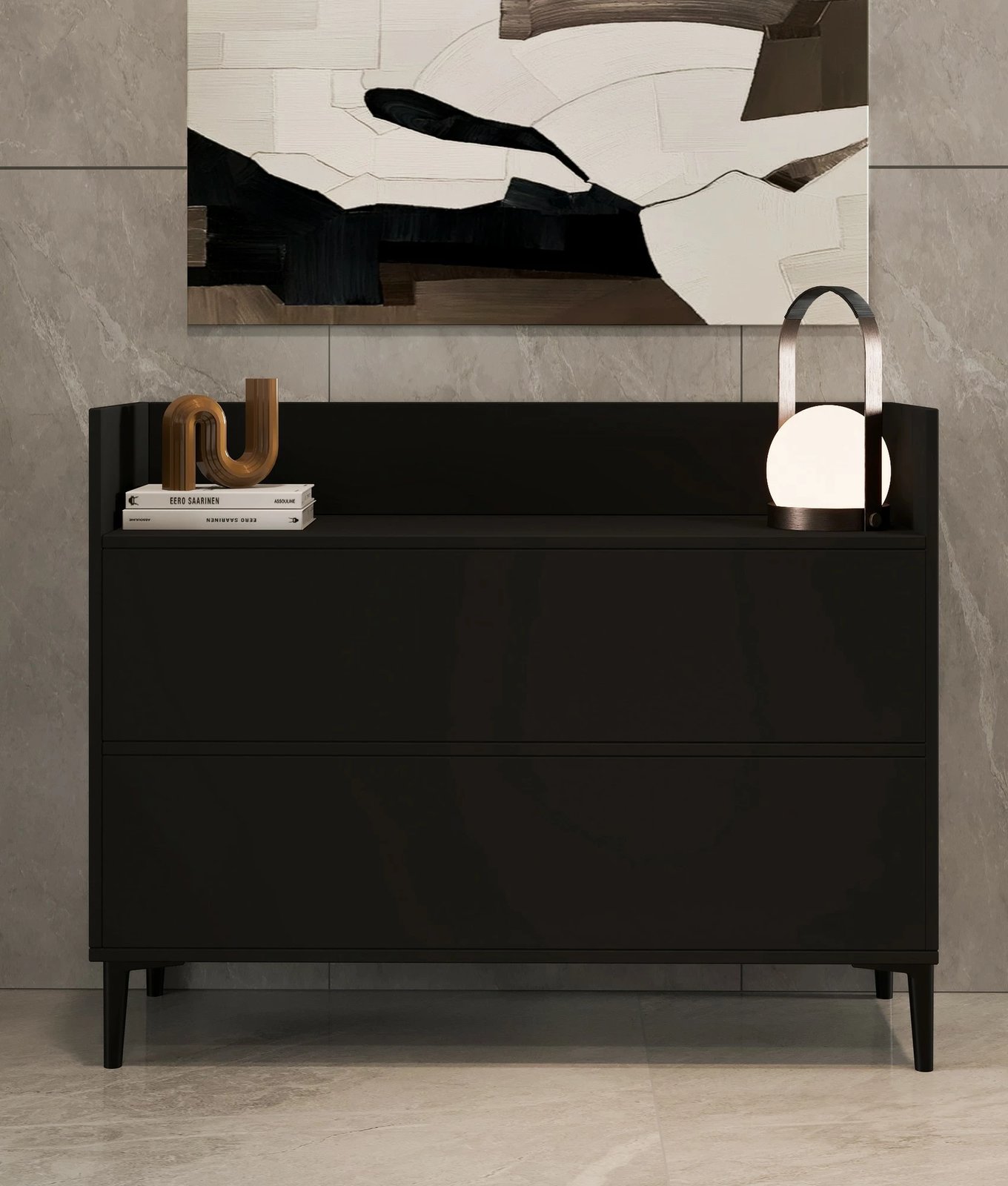 Komodë multifunksionale Hanah Home, Gale, antracit