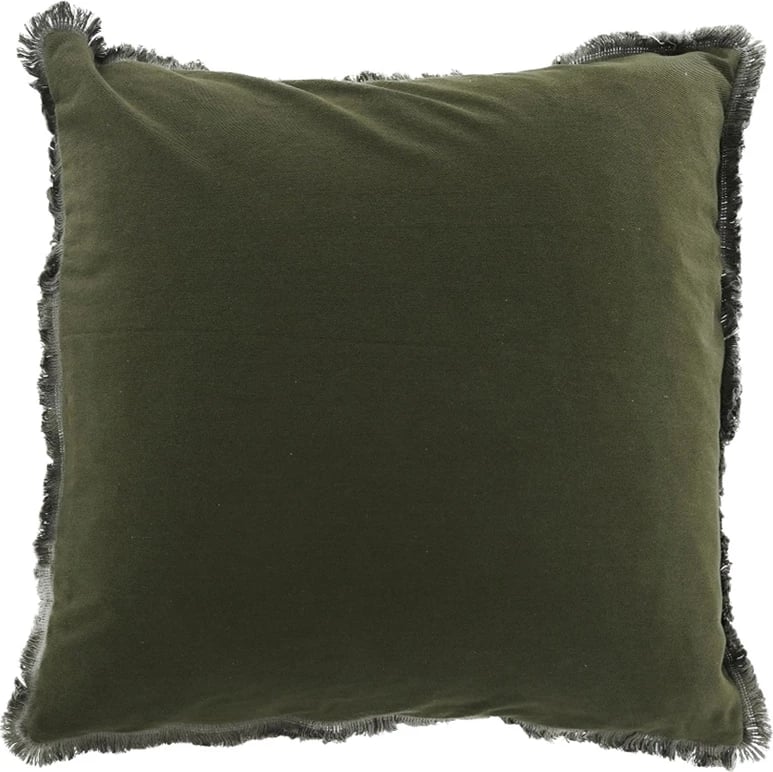 Jastëk dekorativ Oliven, material poliester, ngjyrë ulliri, 45x45cm