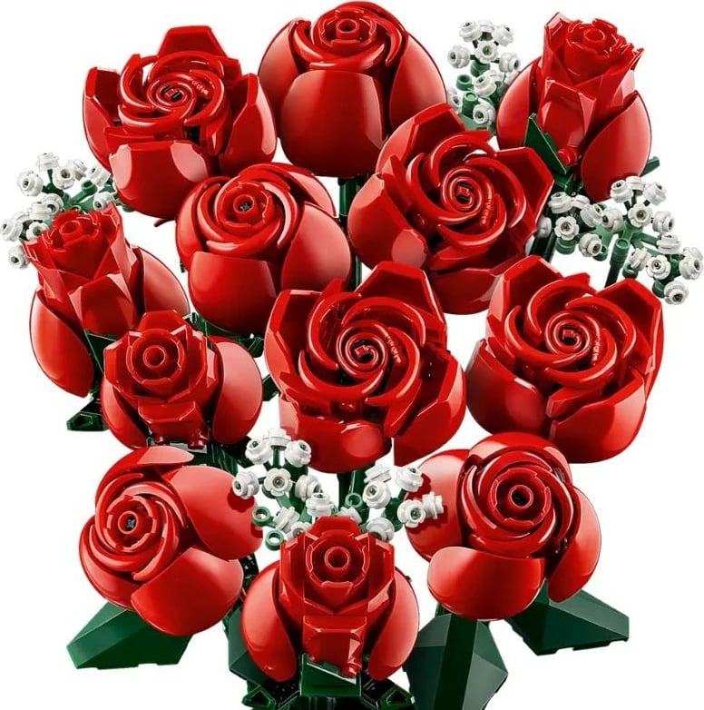 Set ndërtimi LEGO Icons Bouquet of Roses 10328, 822 pjesë, plastikë