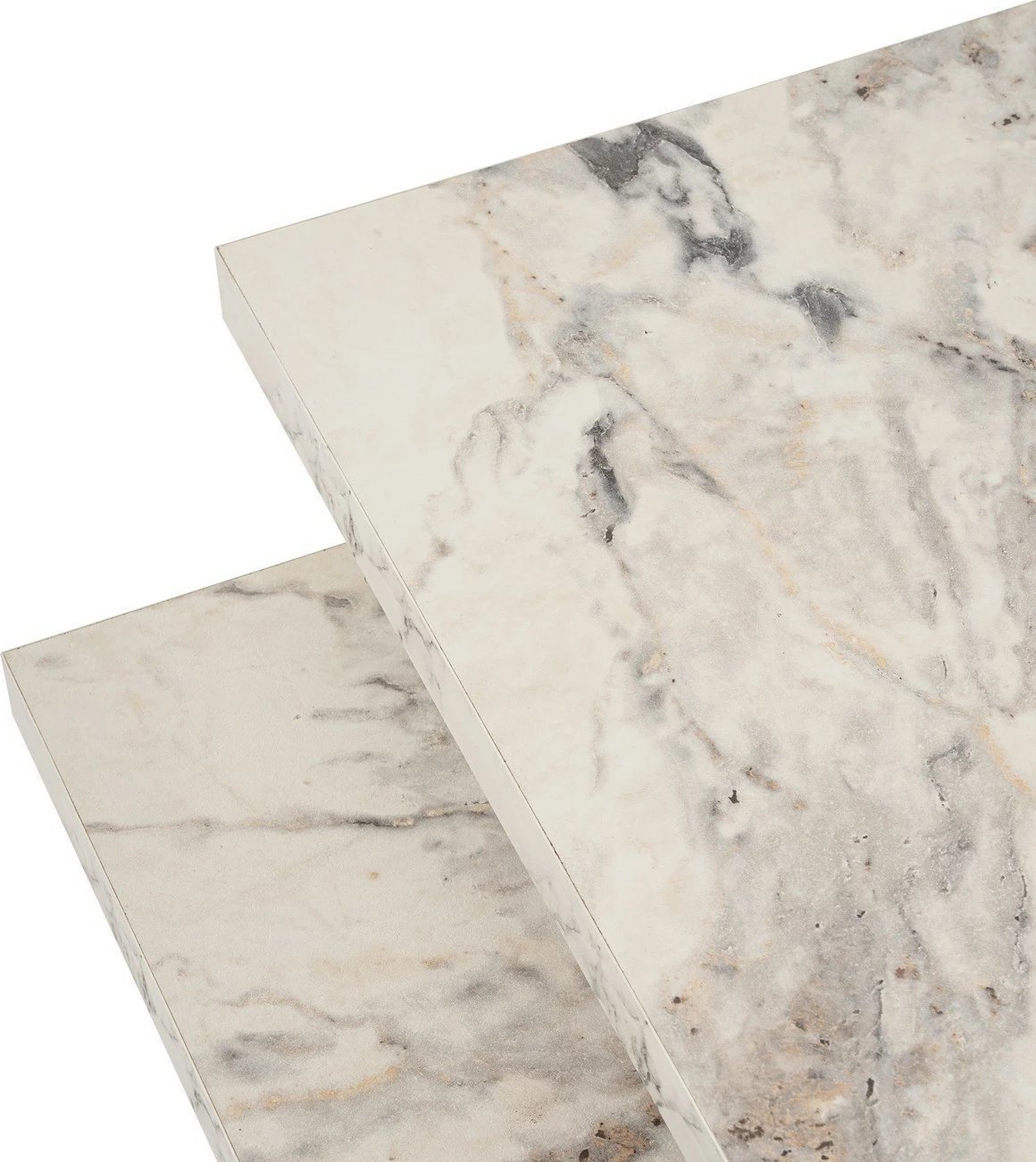 Set tavolinash kafeje Nordure, ngjyrë Freesia Marble