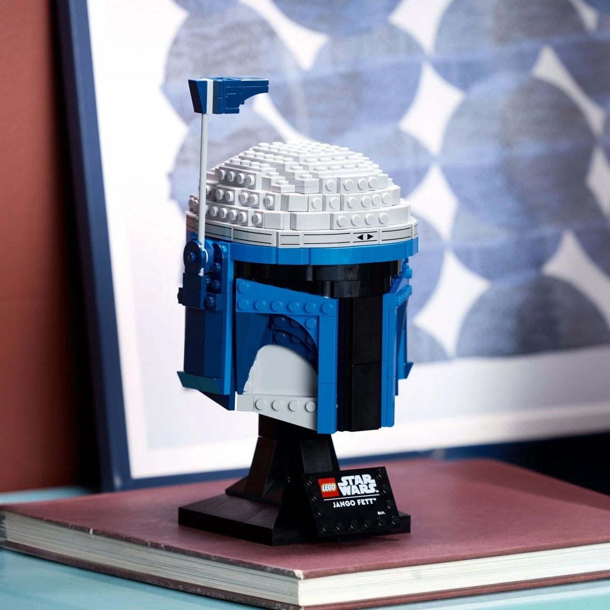 Set LEGO Star Wars Helmet Jango Fett 75408, 616 pjesë, Blu/Gri