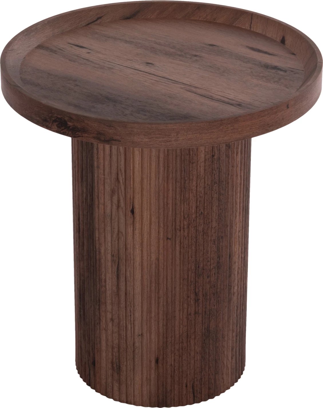 Tavolinë anësore MARGON, ngjyrë druri e errët, FH18027, Φ45x50.5 cm