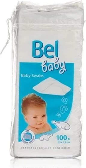 Pambukë për foshnje Bel Baby Baby Swabs për fëmijë, 100 copë