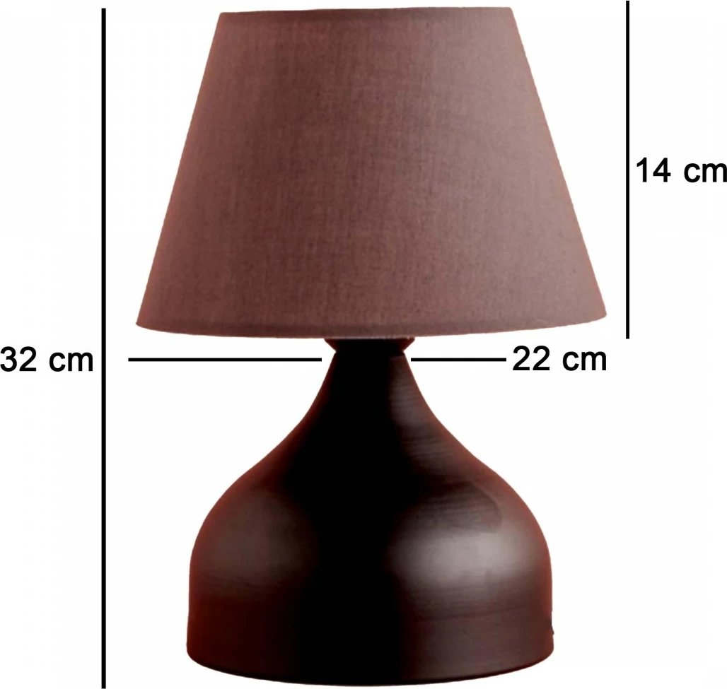 Llambë tavoline Opviq, AYD-3434, gri dhe e zezë