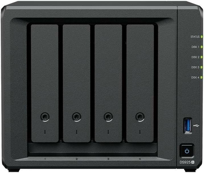 NAS Synology DS925+ me 2x HAT3300-6T (2x 6TB), 4GB RAM, i zi