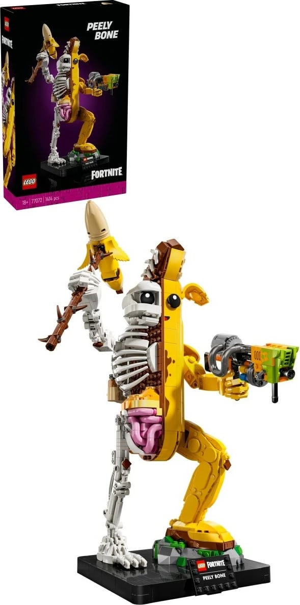 Set ndërtimi LEGO Fortnite Skull Trooper Peely Bone, 1414 pjesë, për të rritur, Plastikë