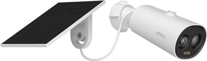 Kamerë sigurie e jashtme IMOU Cell 3C AIO, 5MP, me panel diellor të integruar, e bardhë