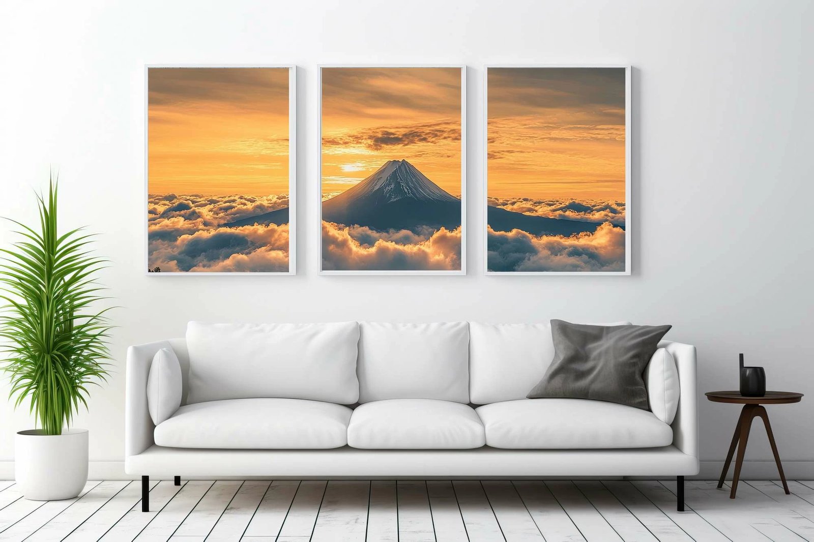 Pikturë dekorative me kornizë MDF (3 pjesë), Wallity, Mp3-00118, 21x30cm