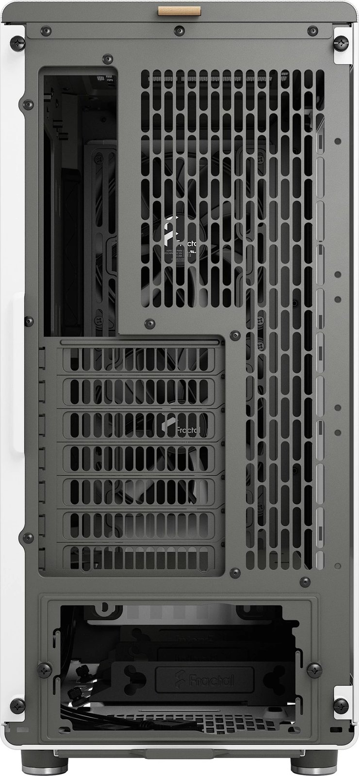 Kasë Fractal Design North Chalk White, Midi Tower, xham i kalitur Kasë Fractal Design North Chalk White, Midi Tower, xham i kalitur