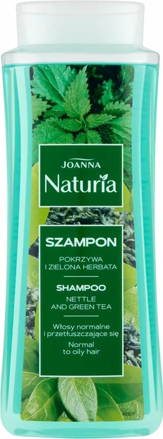 Shampon për femra Joanna Naturia për flokë normal dhe të yndyrshëm me hithër dhe çaj të gjelbër 500ml