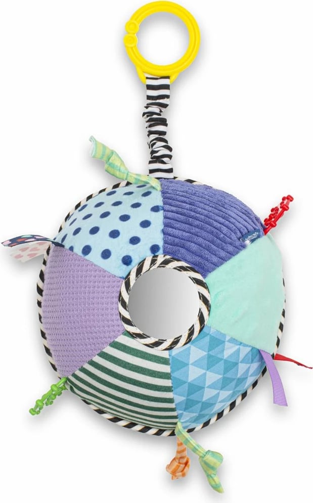 Lodër pelushi edukative me klips për karrocë/krevat, Baby Mix, 0m+, shumëngjyrëshe