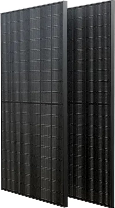 Set panel fotovoltaik EcoFlow 400W, konstruksion i fortë, 2 copë