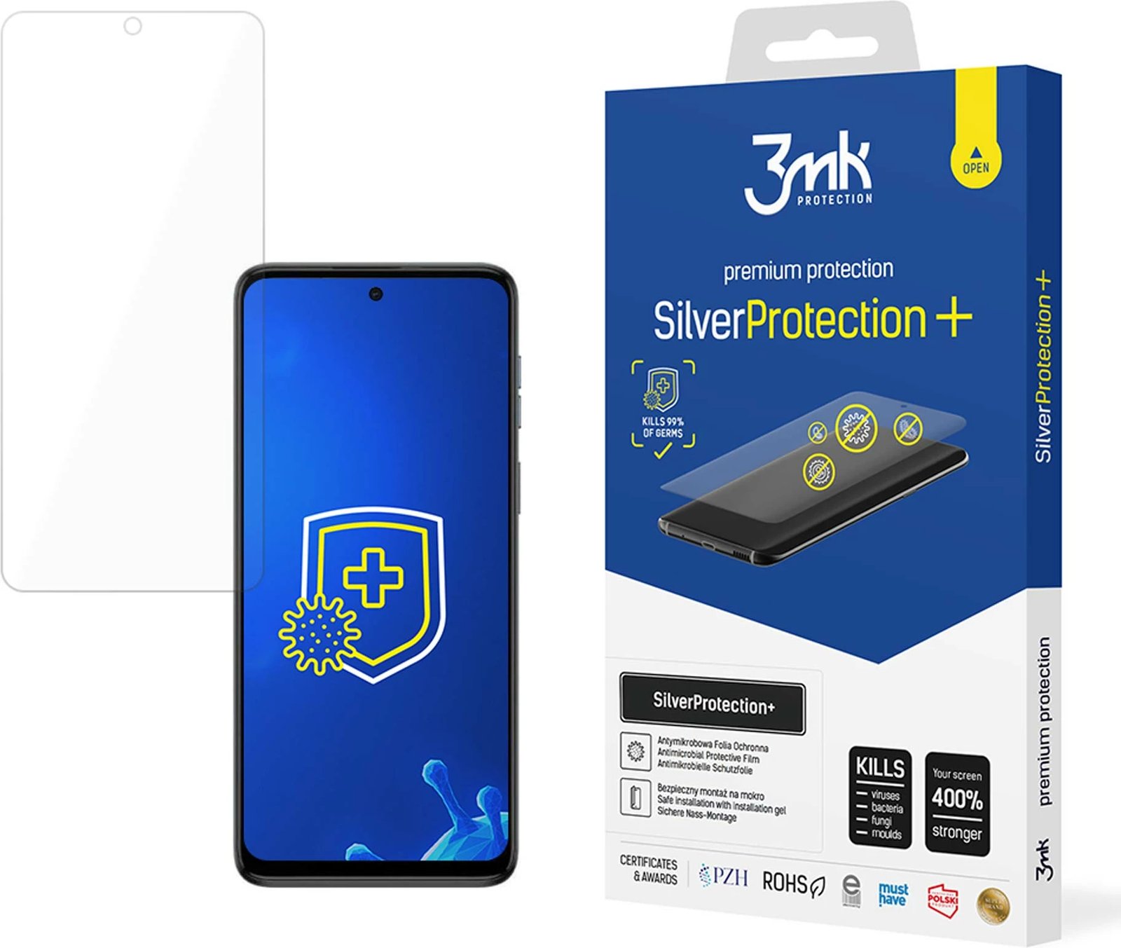 Mbrojtës ekrani 3mk SilverProtection+ për Motorola Moto G54, transparent