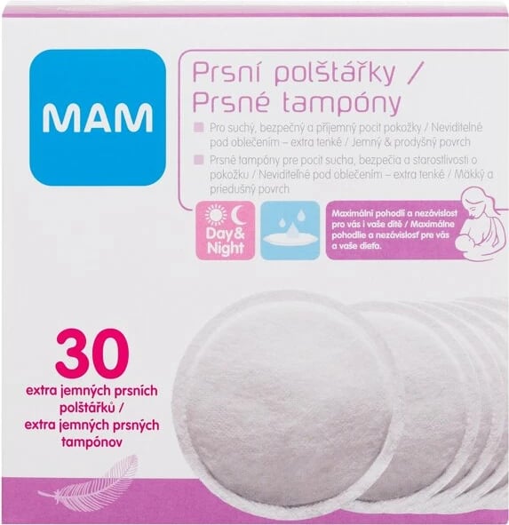 Jastëk për gjoks MAM Breastpads për femra, 1 copë
