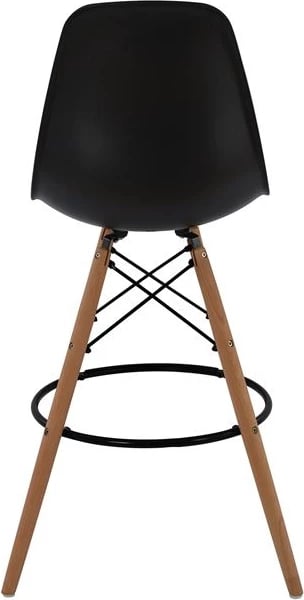 Karrige për bar Renata e zezë FH0173.02 47x50x108 cm, set prej 4 copë