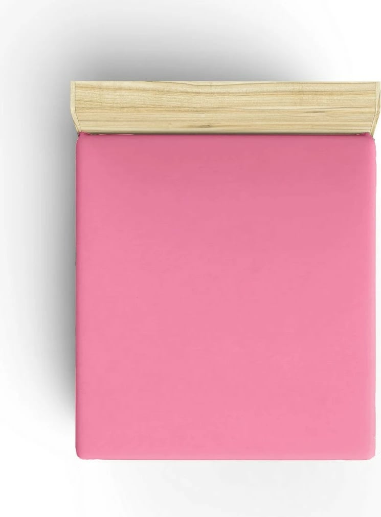 Çarçaf i shtrirë dopio, ngjyrë rozë, L'essentiel