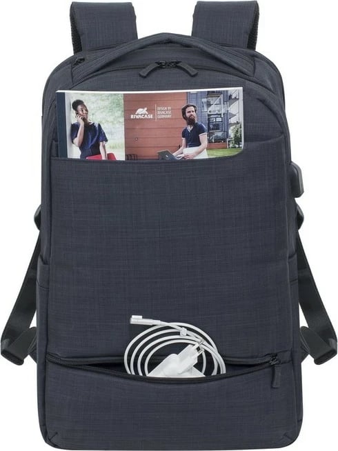Çantë shpine RIVACASE Biscayne 8365 për laptop 17.3 inç, e zezë