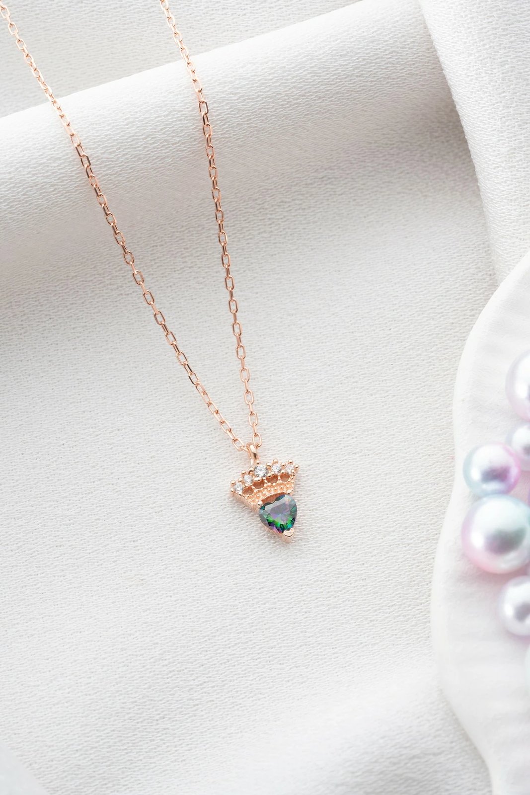 Qafore argjendi, ngjyrë rozë e arit dhe e gjelbër, Jumeon, TRDYL1001