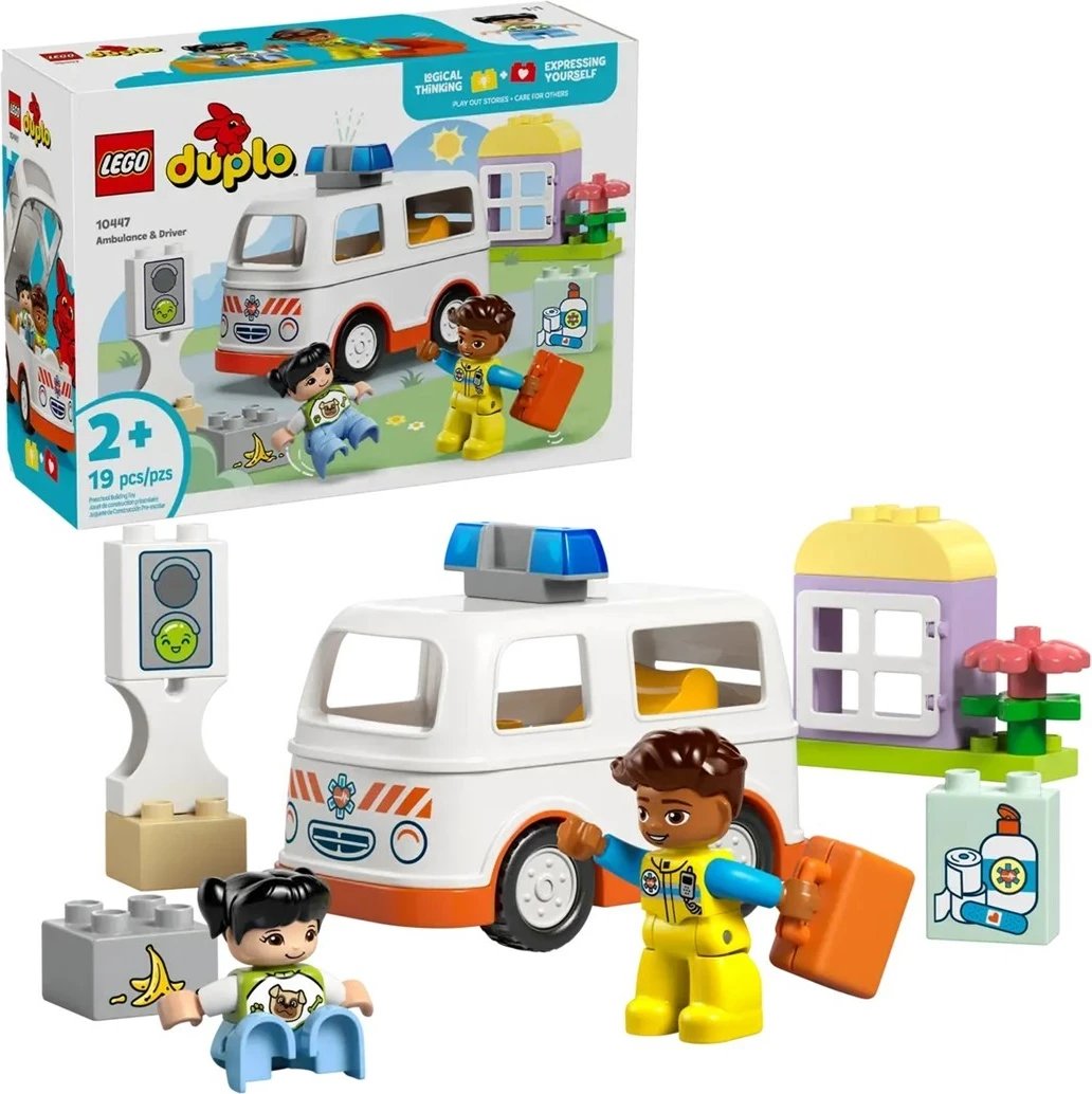 Set LEGO DUPLO 10447 Ambulancë me shofer