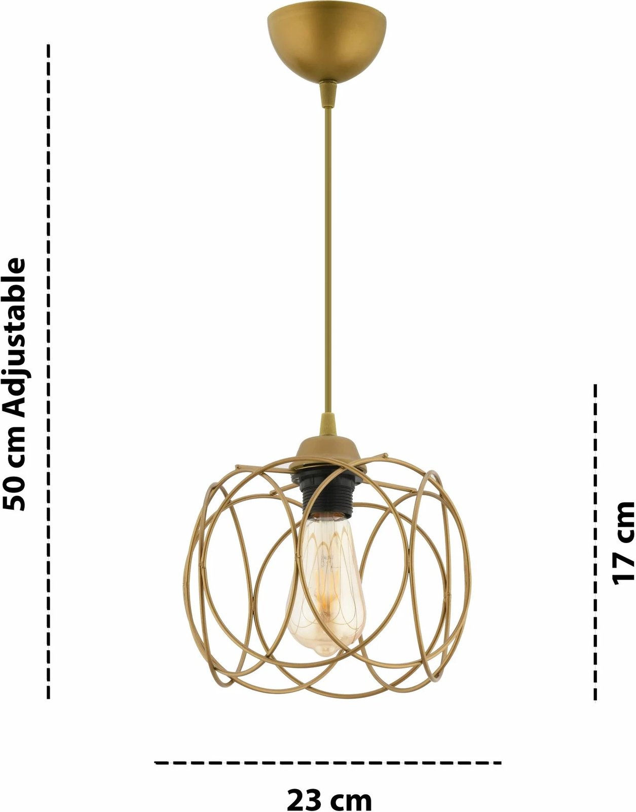 Llambë tavani Opviq, Kruhovy, ngjyrë ari