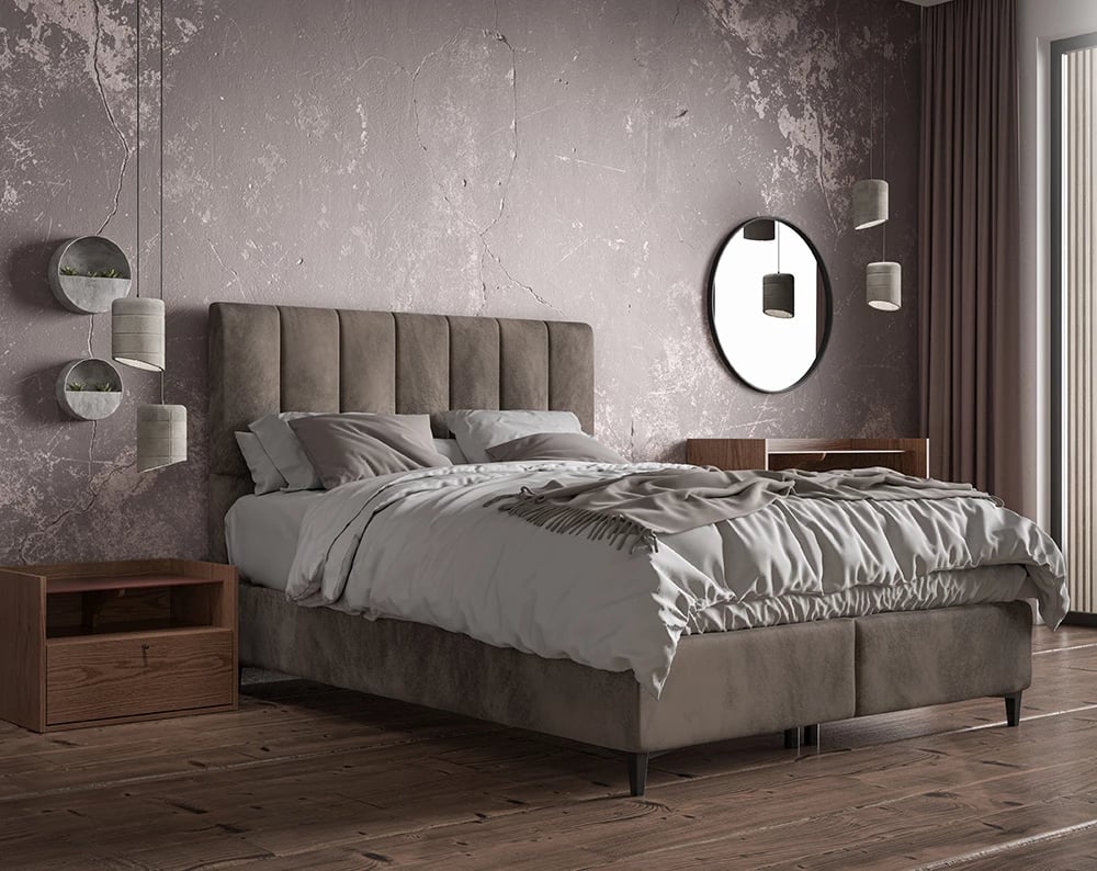 Komodinë Marsala, 1 derë, 1 raft, ngjyrë arre, 64x45x45 cm