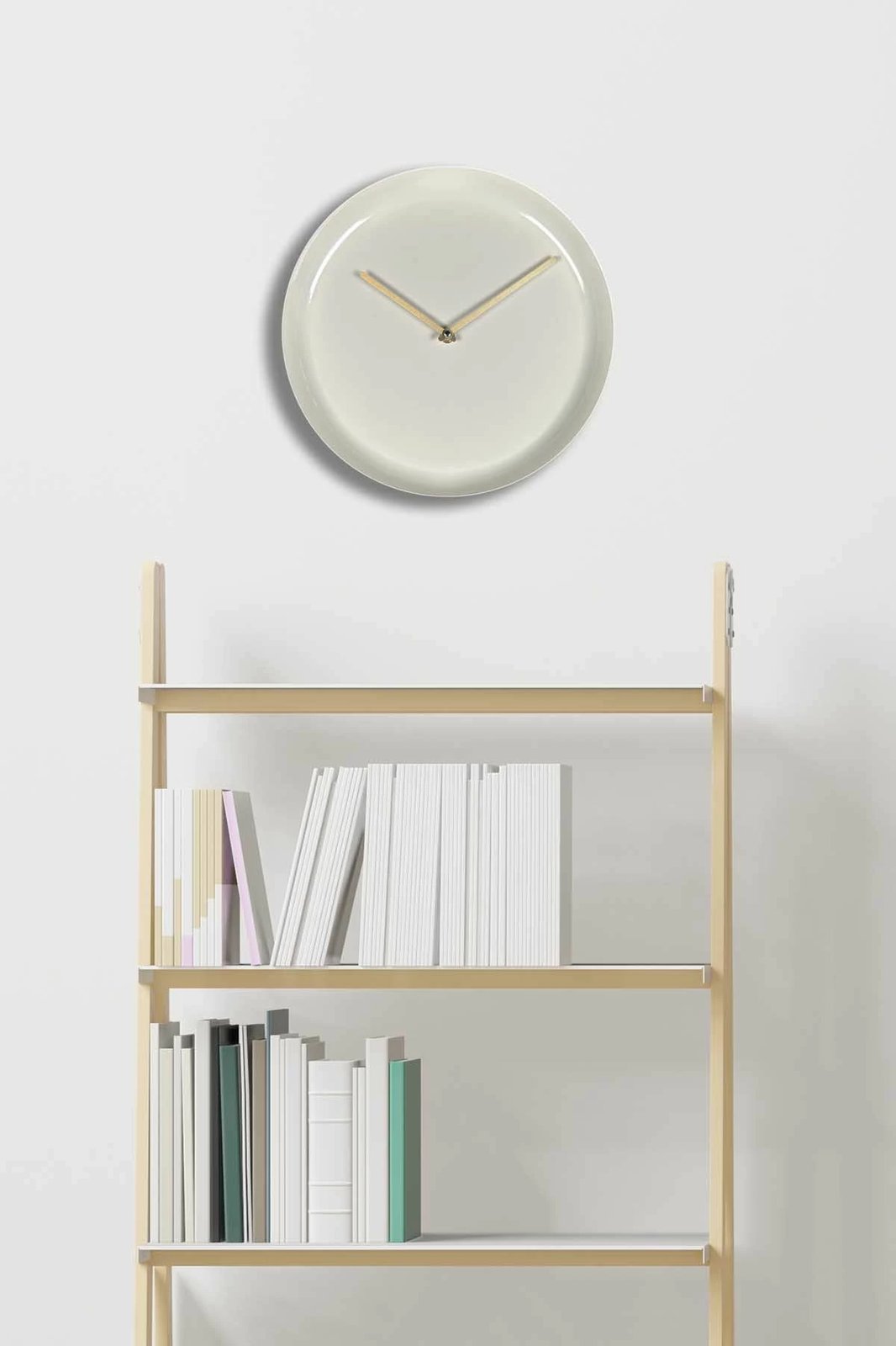 Orë muri dekorative prej metali, Wallity, krem, 30x30cm