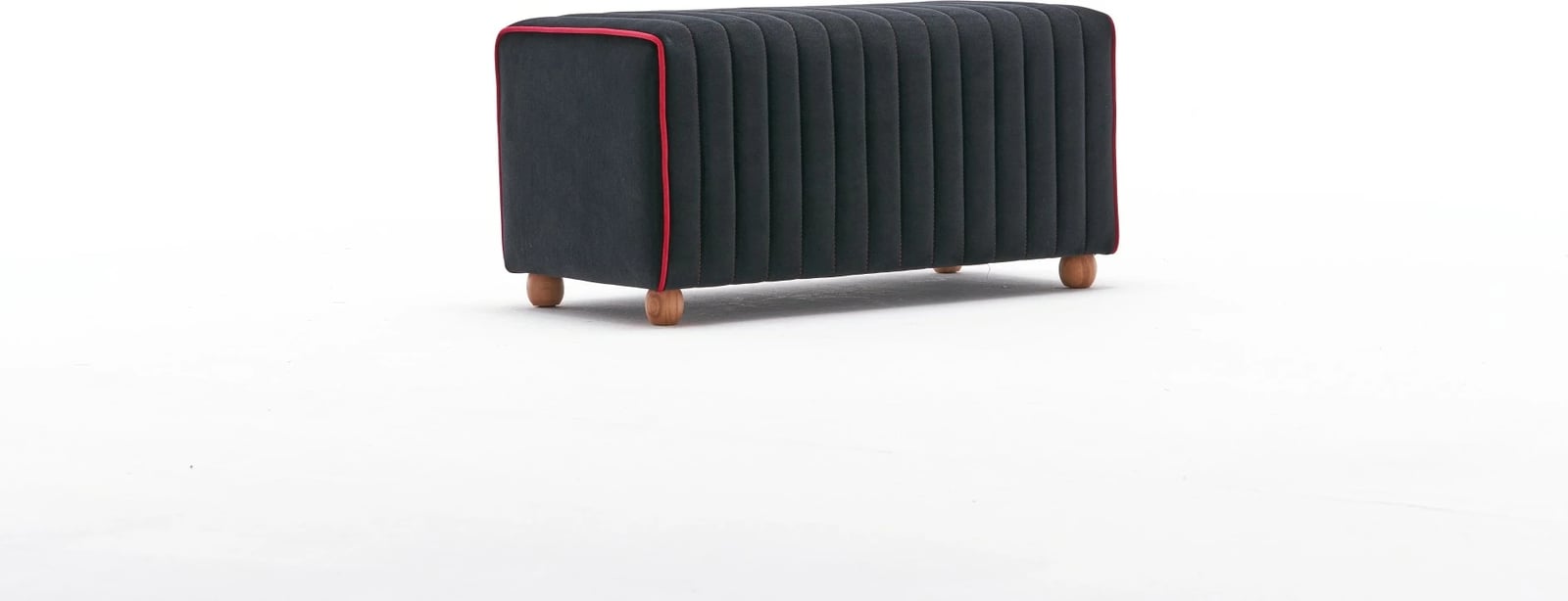 Puf modern kadife, anthracite dhe rozë, Mabel Atelier del Sofa