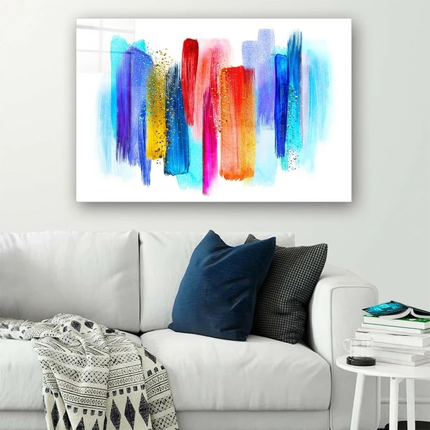 Pikturë dekorative prej xhami të temperuar, shumëngjyrëshe, CAM662769445, 50x70cm