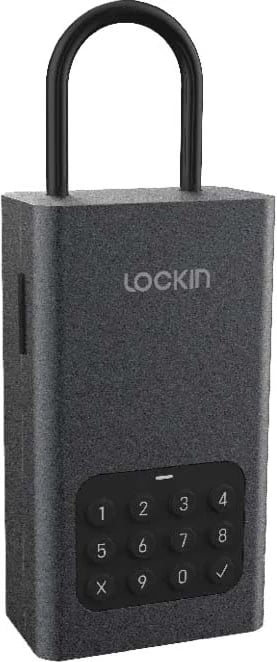 Kasafortë smart Lockin Lock BOX L1, kontroll me Bluetooth dhe PIN, IPX5, e zezë