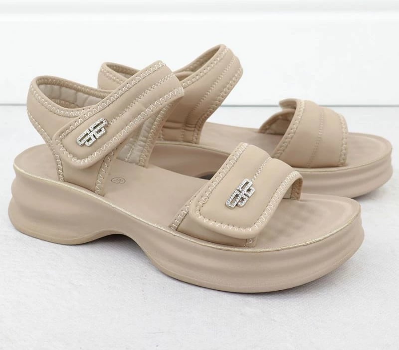 Sandale Potocki 105300, bezhë, femra