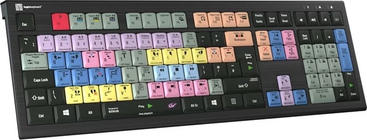 Tastierë LogicKeyboard GrassValley Edius Astra 2 UK për PC, me taste të personalizuara
