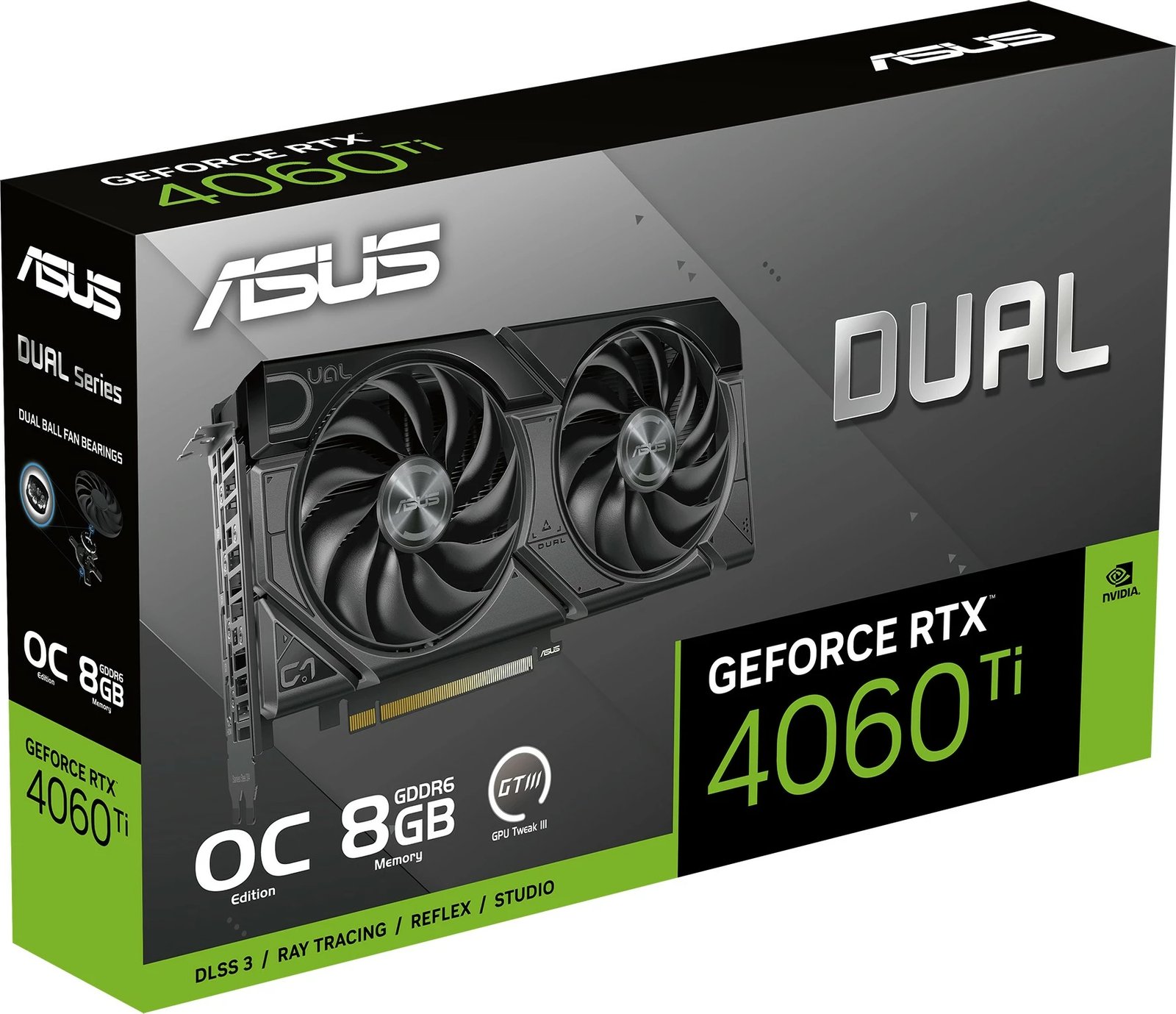Kartelë grafike ASUS Dual RTX 4060 Ti EVO, 8 GB, GDDR6, PCI Express 4.0