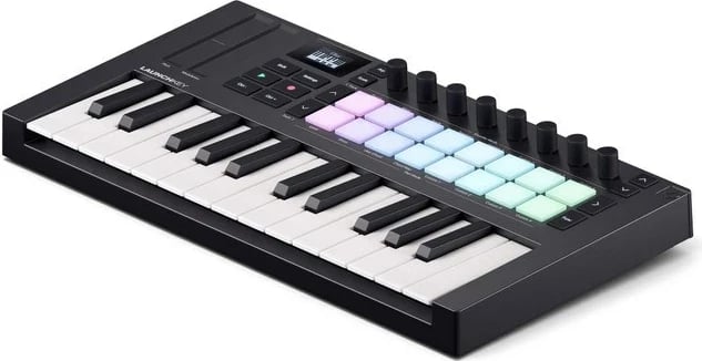 Tastierë MIDI keyboard Novation Launchkey Mini 25 MK4, i zi