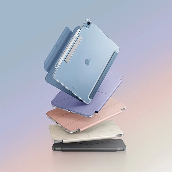 Mbështjellës UNIQ Camden Click për iPad Air 13" (2024), bezhë