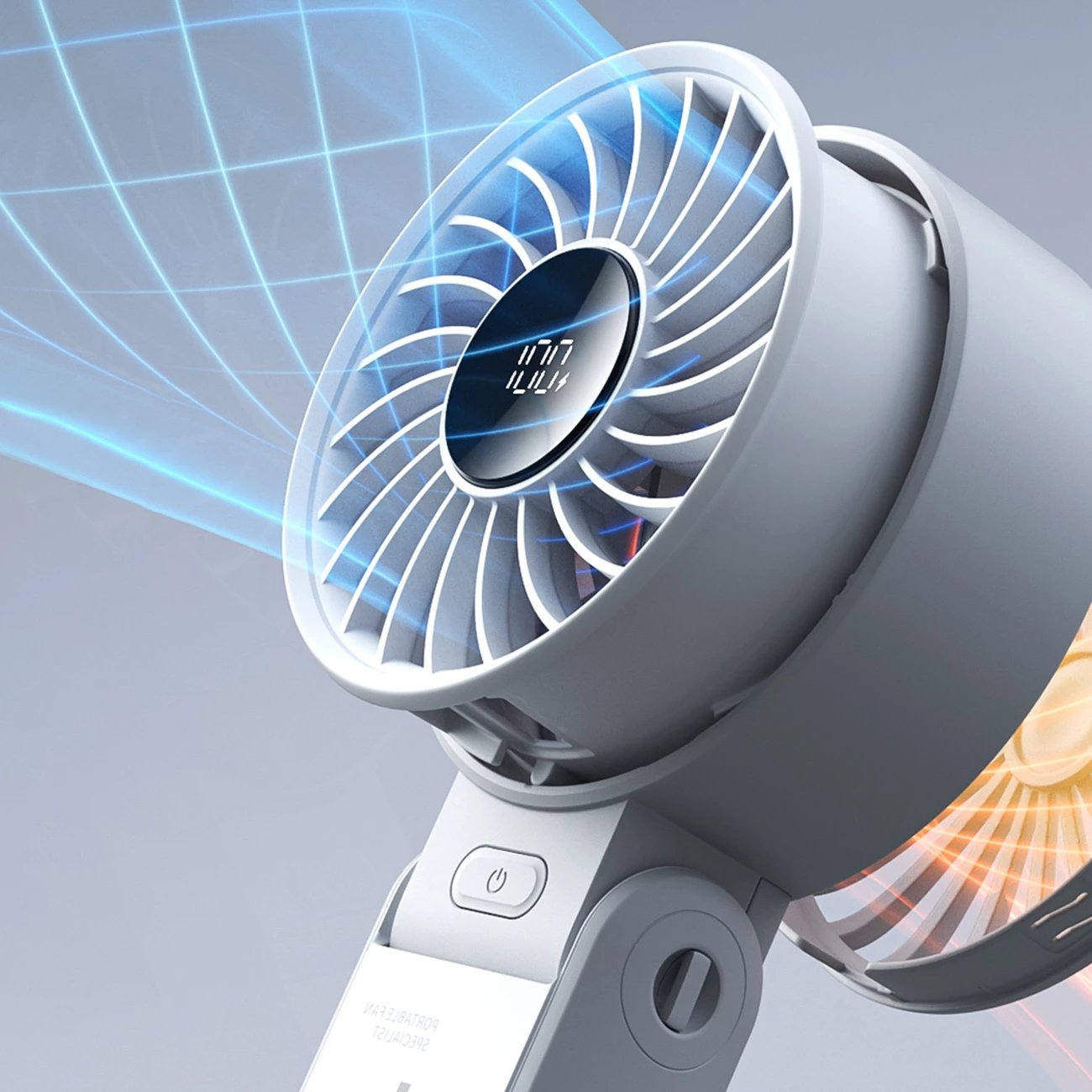 Ventilator dore Jisulife Life7, 3600mAh, USB-C, Gri