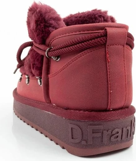 Çizme dimri për femra D.Franklin, burgundy