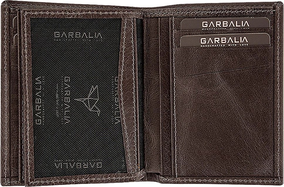 Portofol për burra, lëkurë origjinale, gri, Zoozie Bags, Gomez