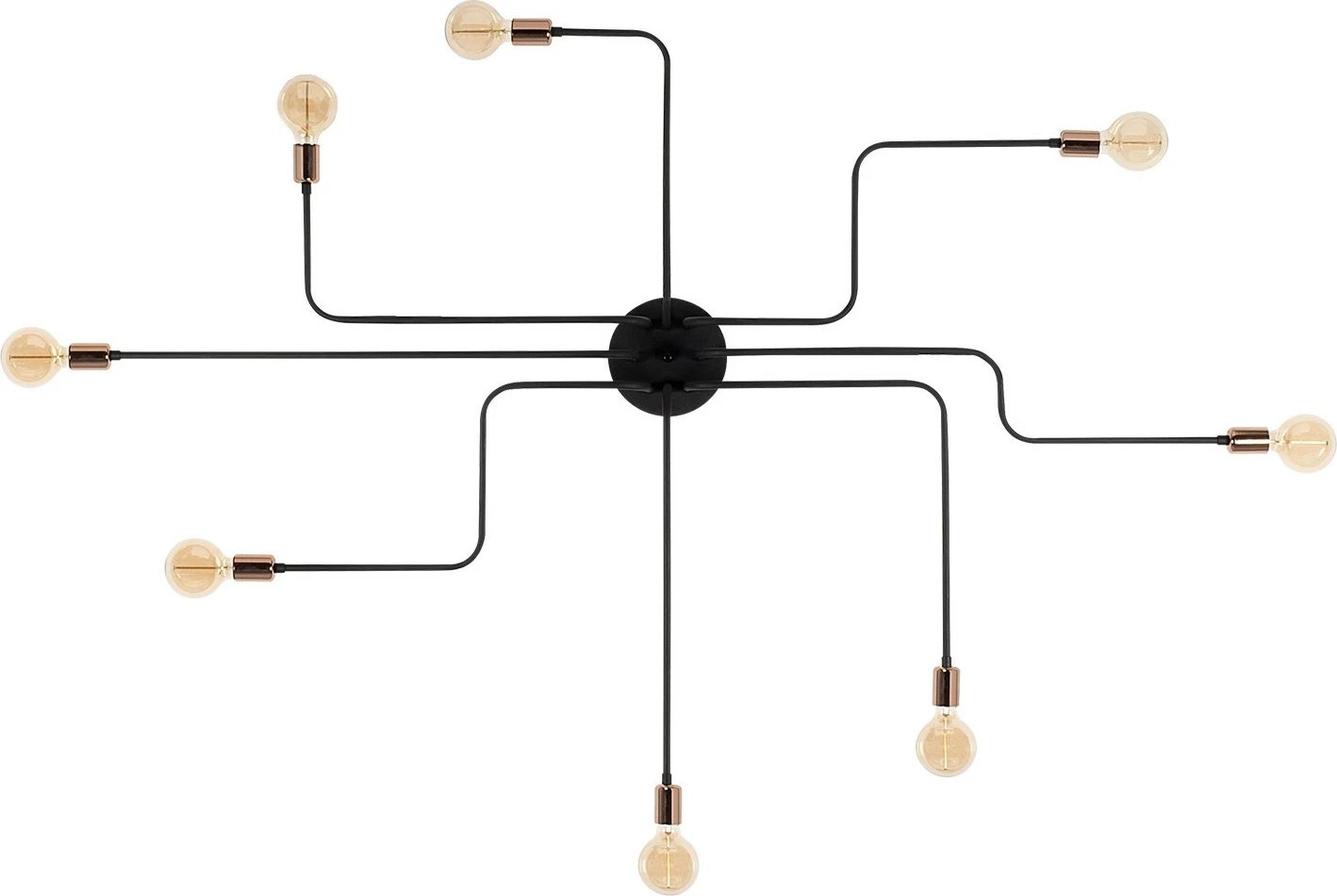 Llambë tavani Opviq Truva, e zezë, N-700