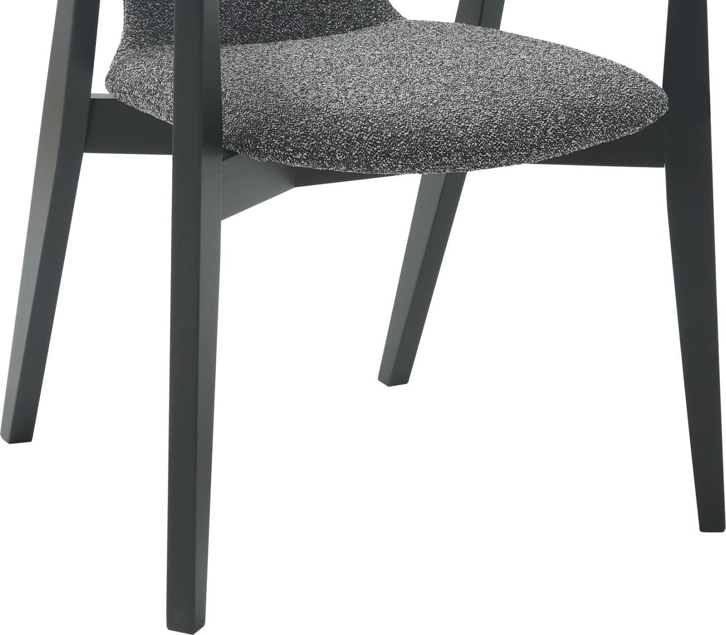 Karrige ngrënieje me krahë YEGER FH9995.01 dru ahu, ngjyrë e zezë-gri e errët, 62,5x60x79H cm., set prej 2 copë