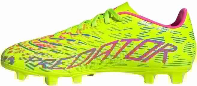 Atlete futbolli adidas për meshkuj dhe fëmijë, të verdha